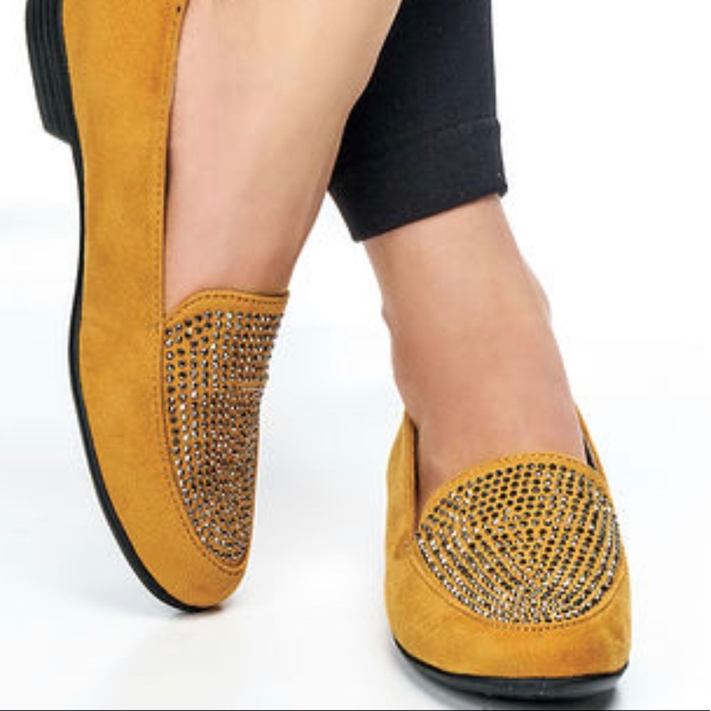 Angel Steps Wide Width Embellished Loafers